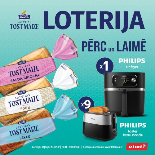 LATVIJA TOST BREAD LOTTERY IN RIMI STORES