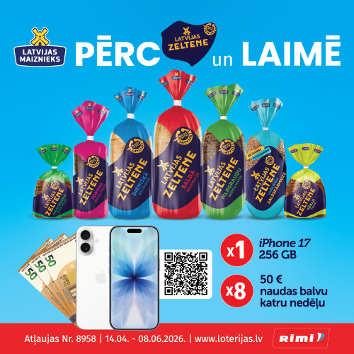 Latvijas Zeltene lottery in Rimi stores