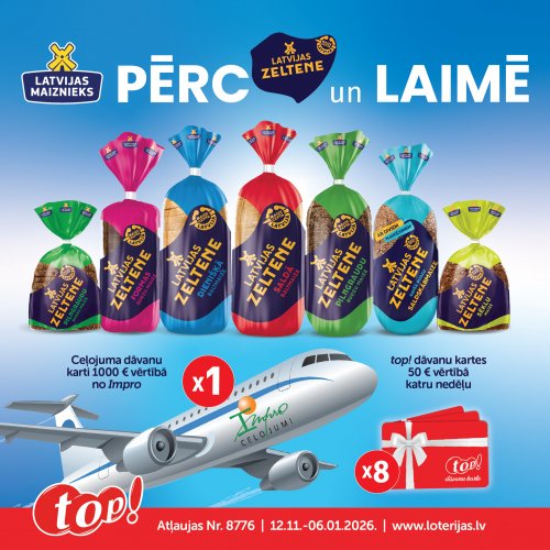 LATVIJAS ZELTENE BREAD LOTTERY IN TOP! STORES