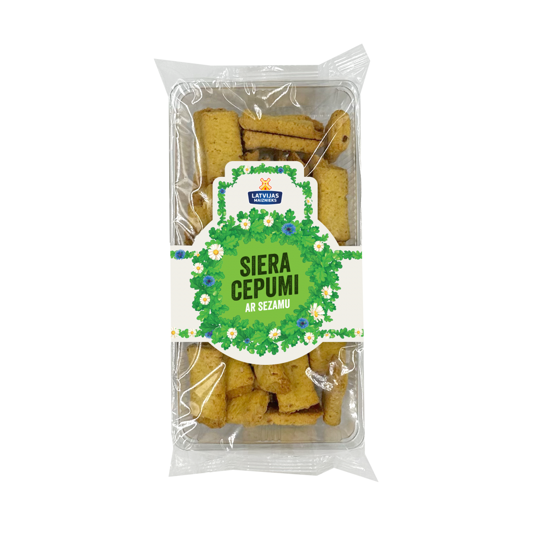 Siera cepumi ar sezamu