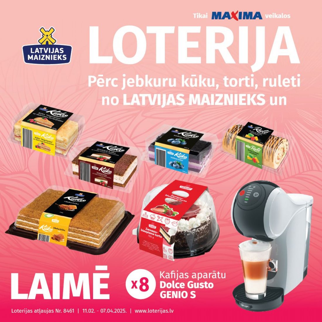 KŪKAS, TORTES, RULETES! LOTERIJA MAXIMA VEIKALOS