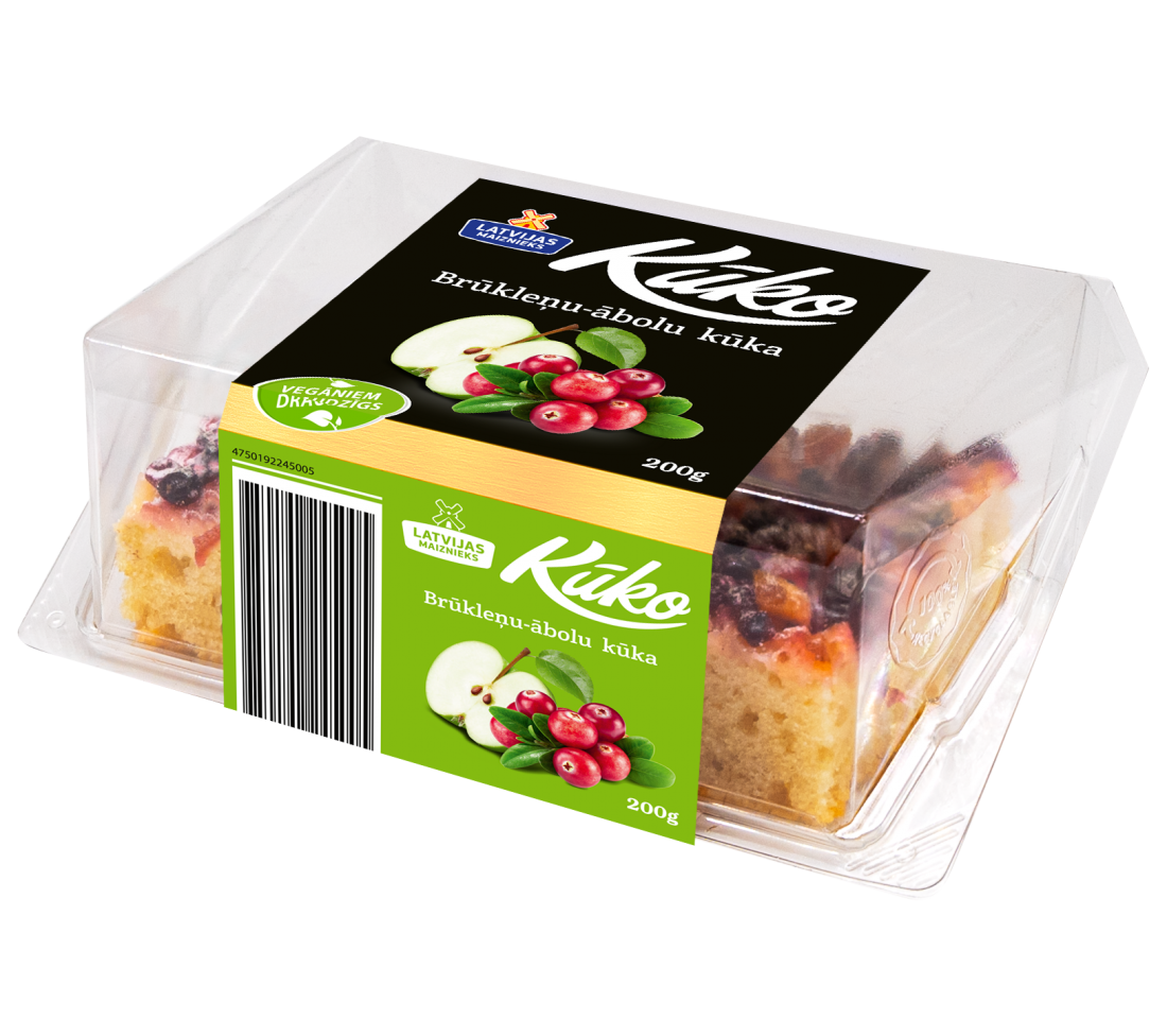 Brūkleņu-ābolu kūka KŪKO