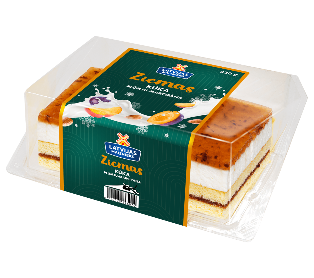 Winter cake plum-marzipan