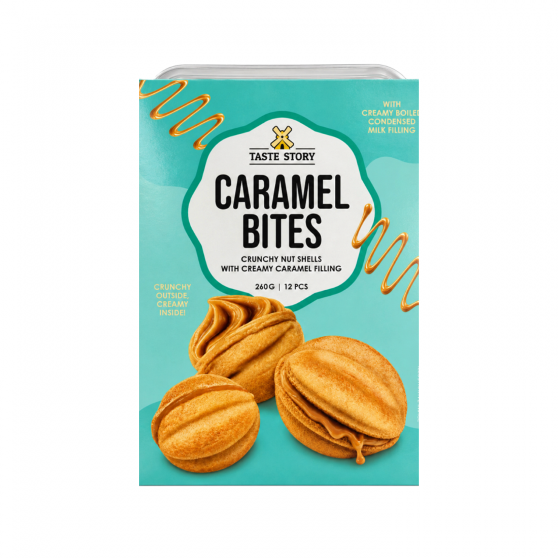Taste Story Сладкое печенье CARAMEL BITES