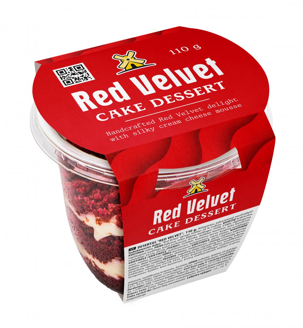 Red Velvet kūkas deserts