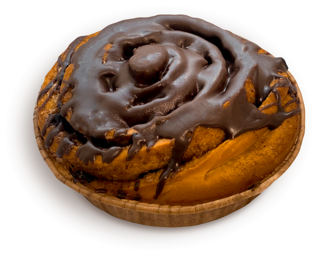 Cinnabon with chocolate