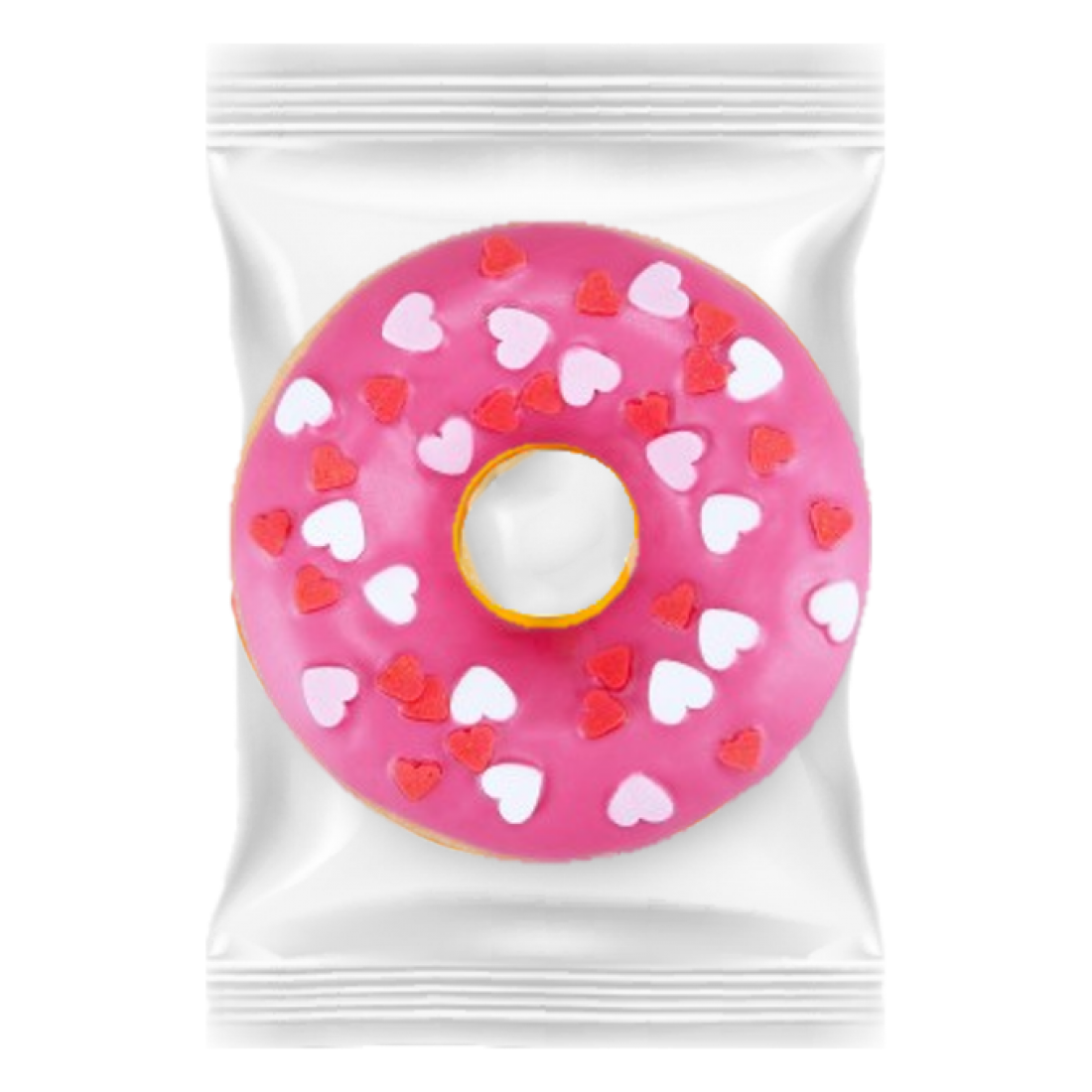 DONUT WITH STRAWBERRY FILLING LOVE, 71G