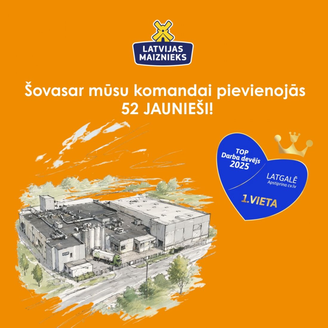 “Latvijas Maiznieks” šovasar nodarbināja 52 jauniešus – daļa uzņēmumā atgriezās jau ceturto vasaru