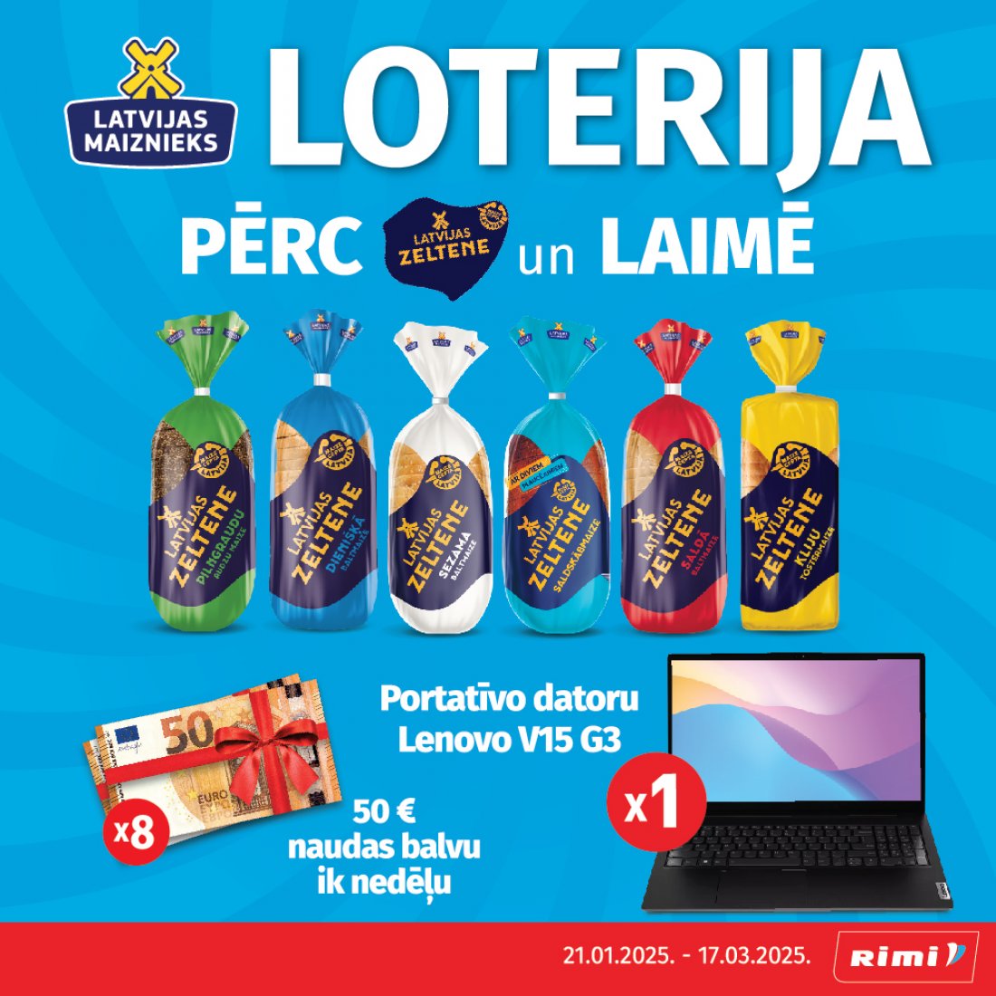 LATVIJAS ZELTENE LOTTERY IN RIMI STORES