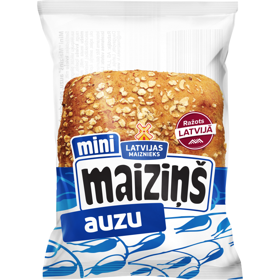 "Maiziņš" with oat flakes