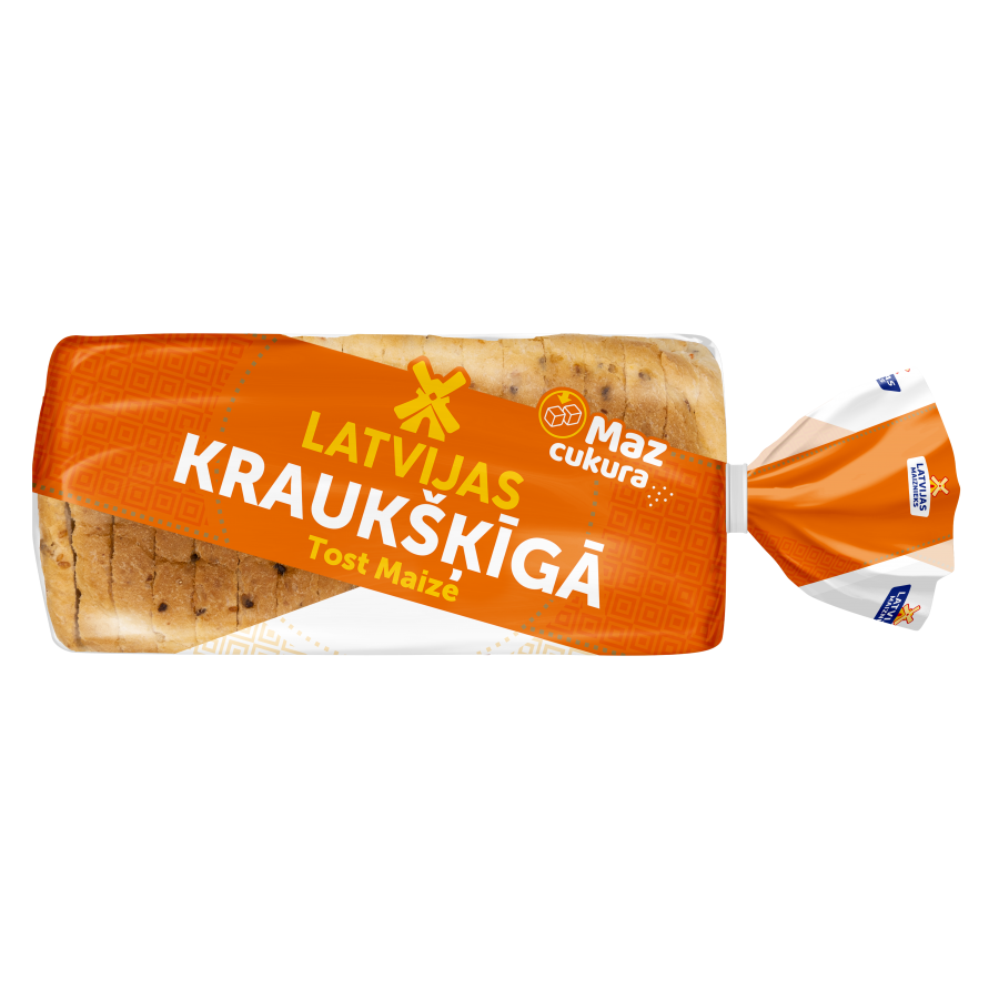 Kraukšķīgā tostermaize “Latvijas Tost Maize” 