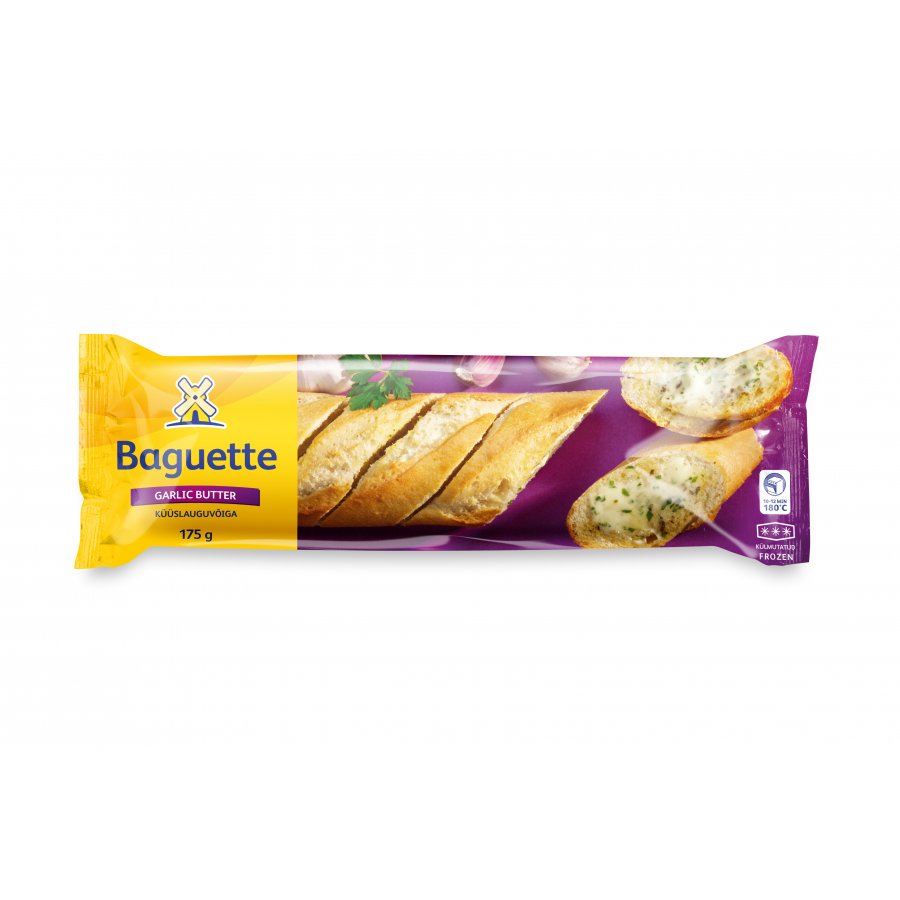 Baguette with garlic butter filling
