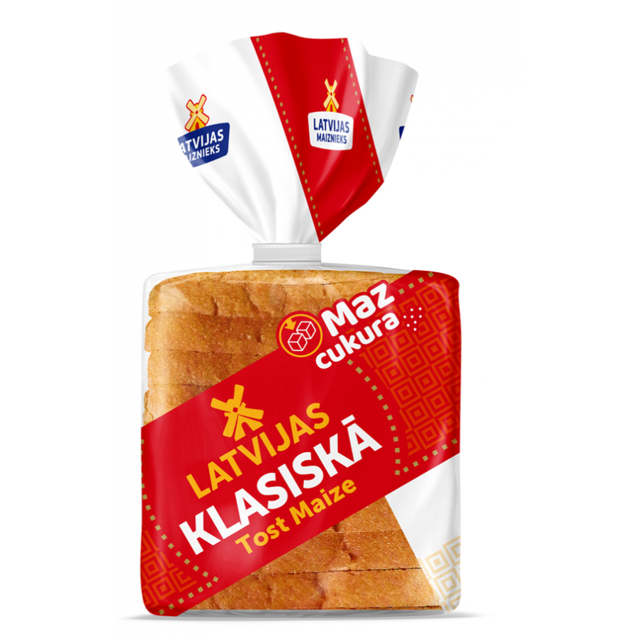 „Latvijas Tost Maize” классический тостерный хлеб
