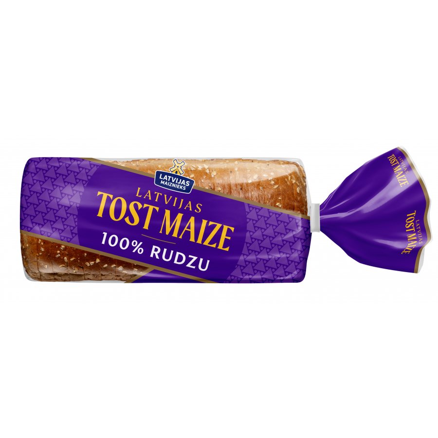 „ Latvijas Tost Maize”  100% из ржаной муки тостерный хлеб