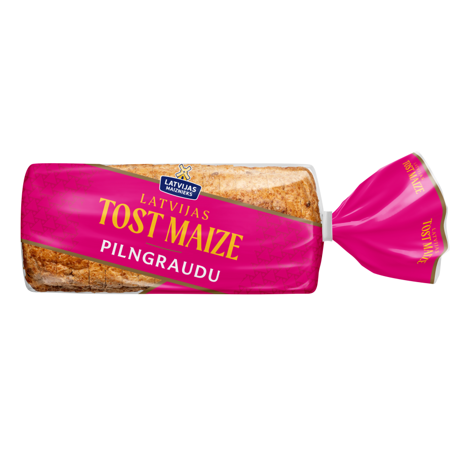 „ Latvijas Tost Maize”  цельнозерновой тостерный хлеб с отрубями