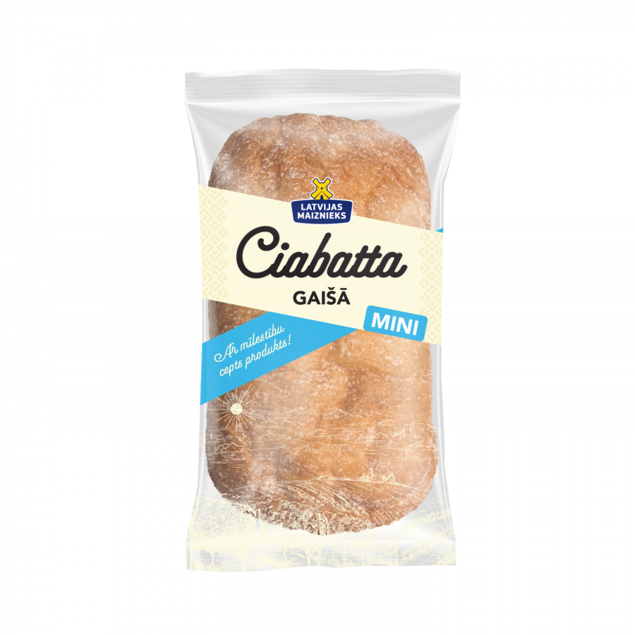 Ciabatta Gaišā Mini
