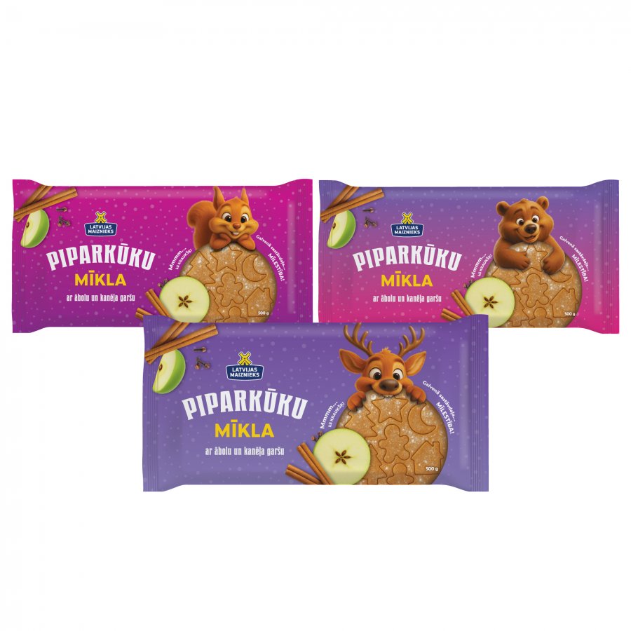 Piparkūku mīkla ar ābolu un kanēļa garšu