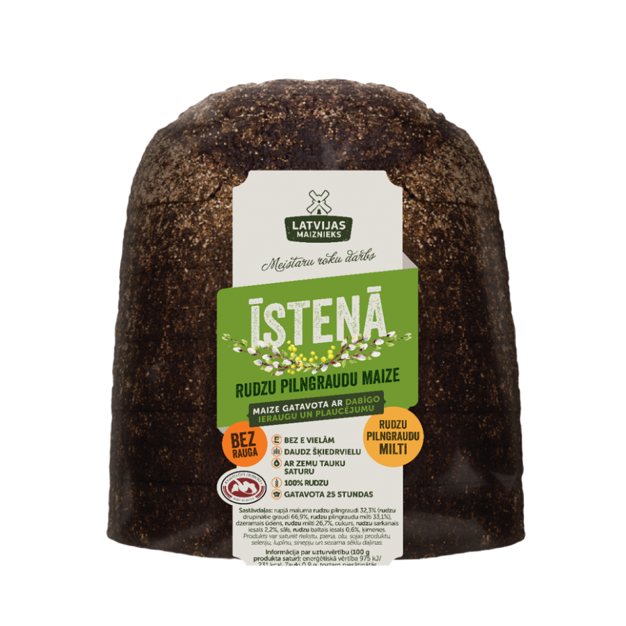 "Īstenā" Rye bread, without yeast