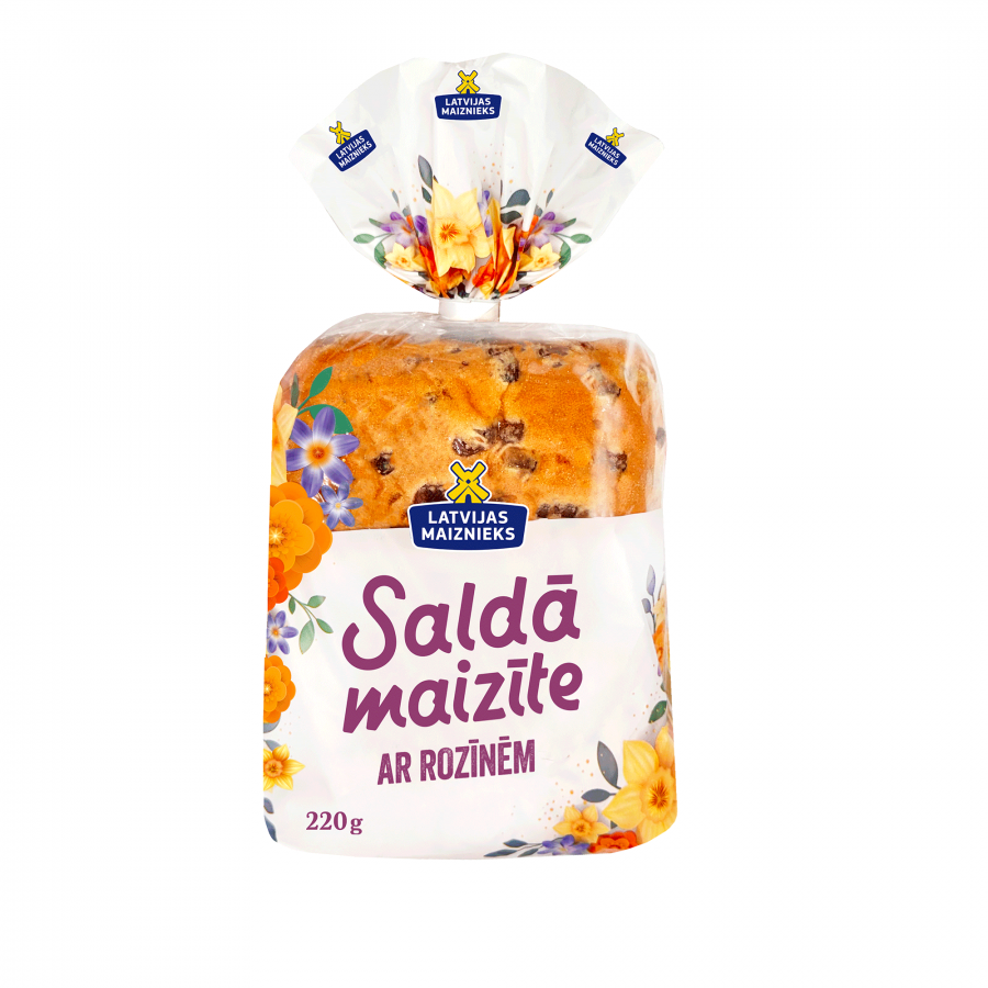 Saldā maizīte ar rozīnēm