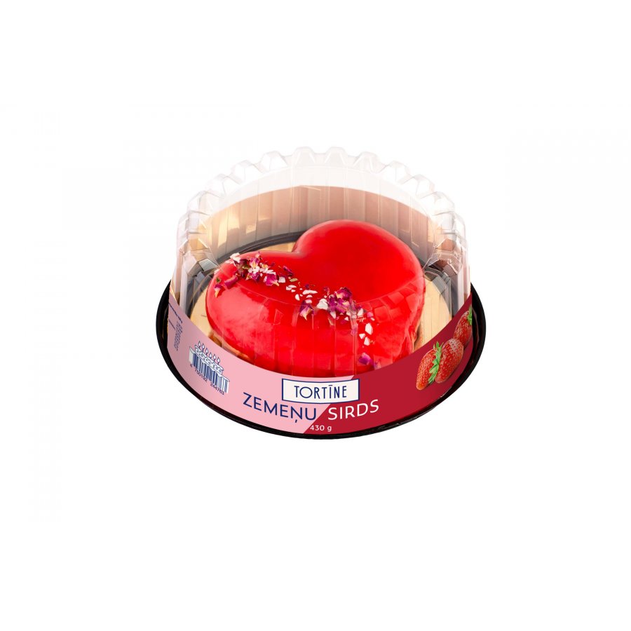 Strawberry HEART cake TORTĪNE